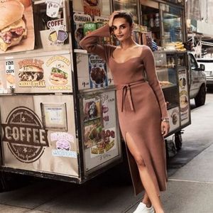 Dynamite Bardot Sweater Dress